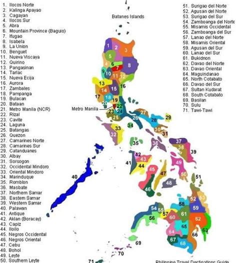Provinces in the Philippines: List of Provinces in .